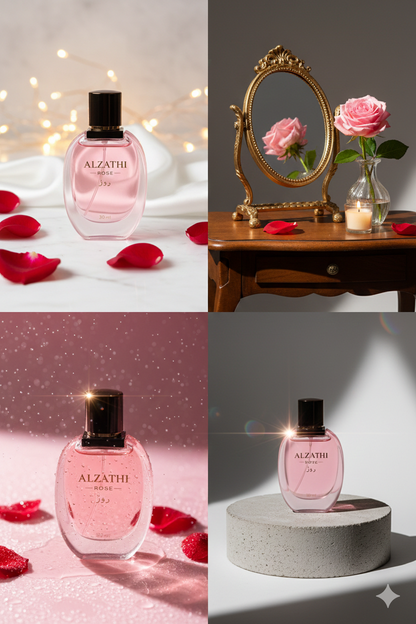 Alzathi Rose Perfume – 30ml Long Lasting Fragrance
